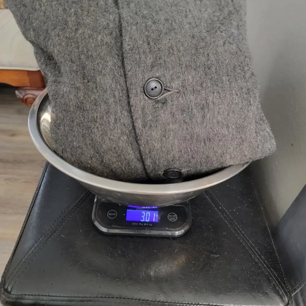 Saratoga Sportswear Boston Gray Wool Field Coat Sherpa Lined USA Overcoat
